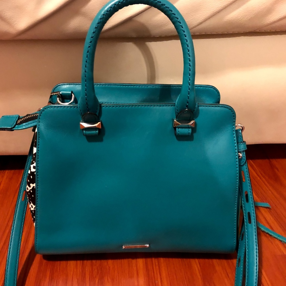 Rebecca Minkoff Mini Avery Tote in Teal - Picture 6 of 8
